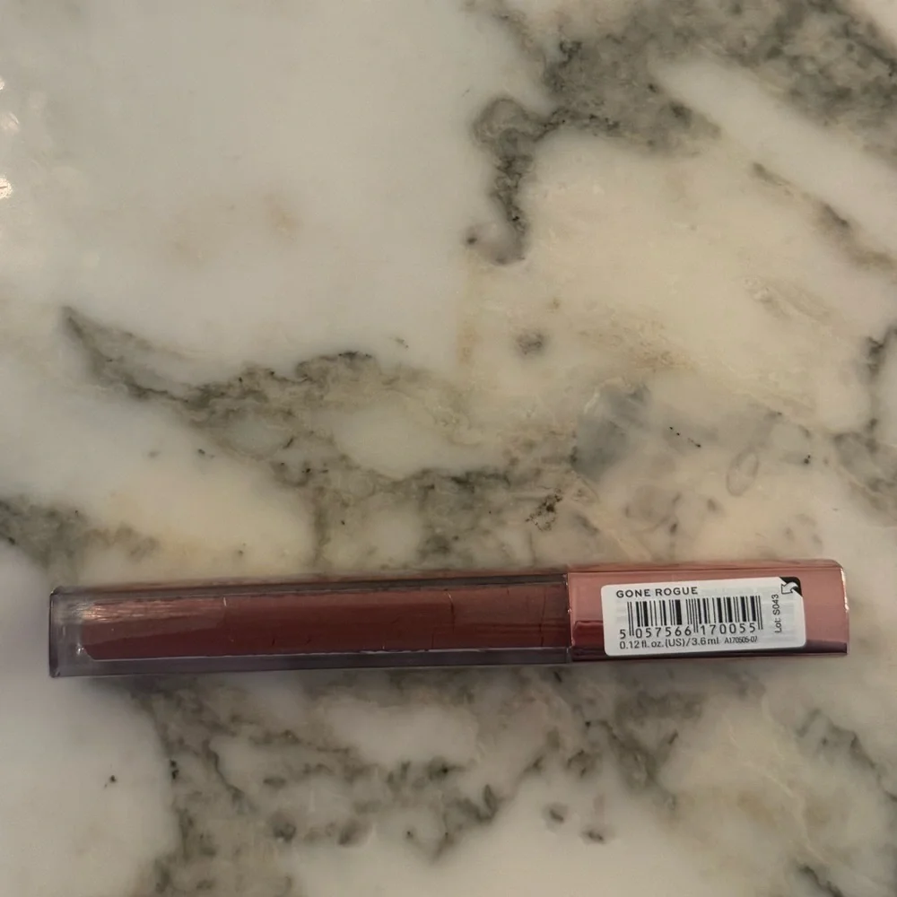 New! Revolution velvet kiss lip vinyl - Gone Rogue a Brown Nude Shade